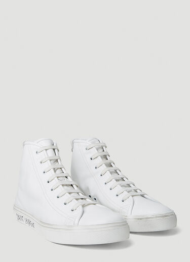 Saint Laurent Malibu 05 High Top Sneakers White sla0151048