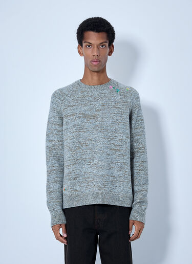 LN-CC® - Dries Van Noten: Maba Sweater - Light Grey Dries Van Noten Maba Sweater Light Grey dvn0165023