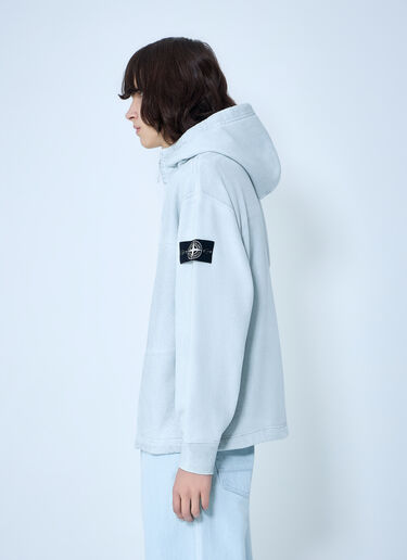 Stone Island Hooded Zip Sweatshirt Blue sto0164014