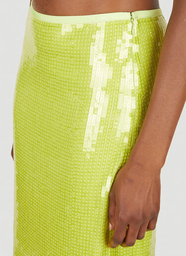 Helmut Lang Sequin Skirt Green hlm0249015