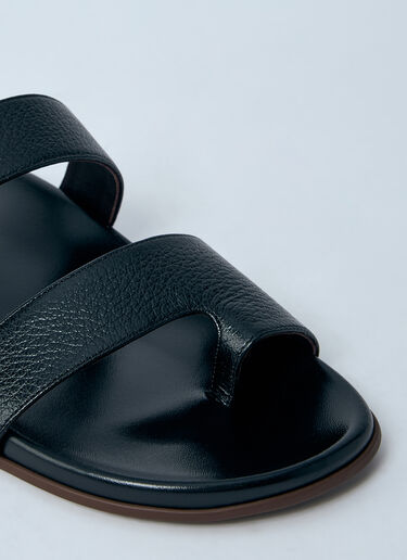 The Row Hugh Sandals Black row0260024