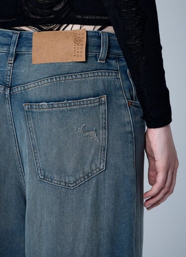 MM6 Maison Margiela Drawstring Jeans Blue mmm0259012
