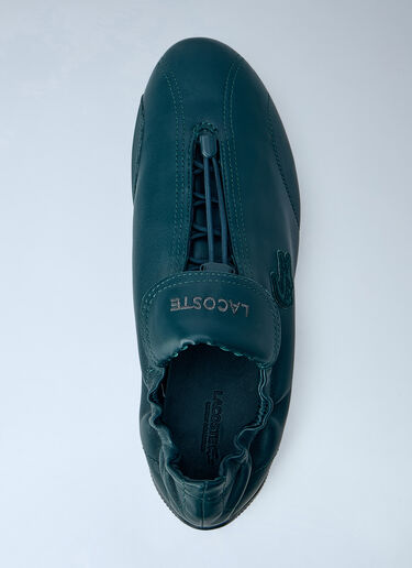 LN-CC® - Lacoste: Runway Low Set Leather Sneakers - Dark Green Lacoste Runway Low Set Leather Sneakers Dark Green lac0266014