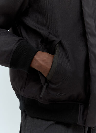 Stone Island 斜纹布填充夹克  黑色 sto0158021