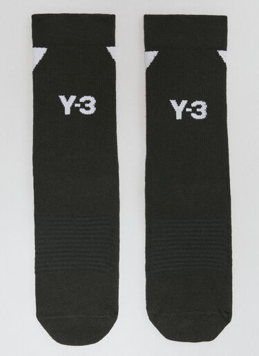 Y-3 High-Top Logo Socks Black yyy0356031