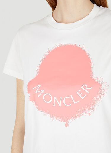 Moncler Logo Motif T-Shirt White mon0248007