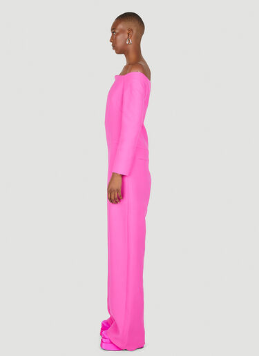 Valentino Crepe Couture Jumpsuit Pink val0250001