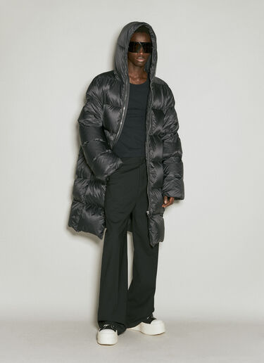 Moncler + Rick Owens Gimp Long Down Coat Black mcs0355005