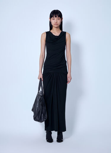 LN-CC® - Entire Studios: Drape Maxi Dress - Black Entire Studios Drape Maxi Dress Black ent0266019