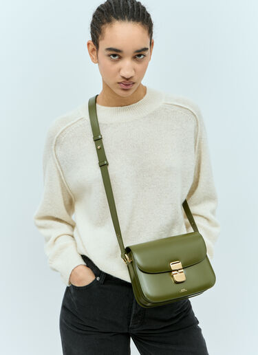 A.P.C. Small Grace Shoulder Bag Green apc0255016