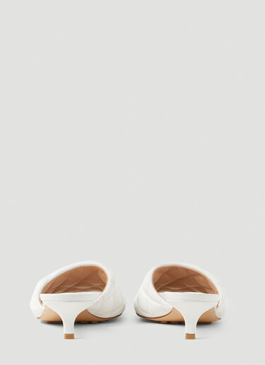 Bottega Veneta 白软垫小猫跟穆勒鞋 白色 bov0251083
