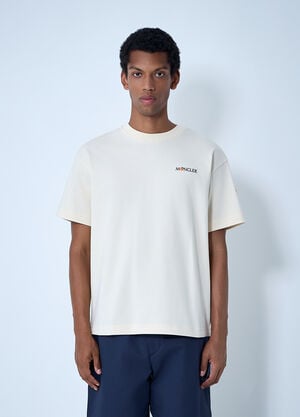 Moncler x Gilga Farm by Donald Glover Logo Motif T-Shirt White mgf0162004
