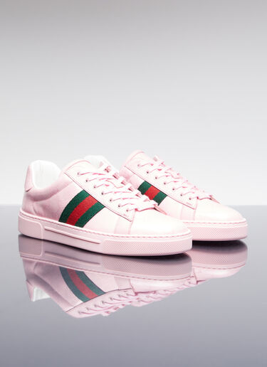Gucci GG 크리스털 캔버스 스니커즈 핑크 guc0254032