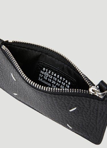 Four Stitch Zip-Top Cardholder Maison Margiela Four Stitch Zip-Top Cardholder Black mla0154022