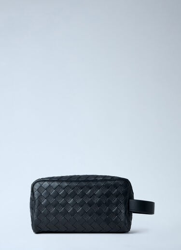 Bottega Veneta Intrecciato Travel Pouch Black bov0163007