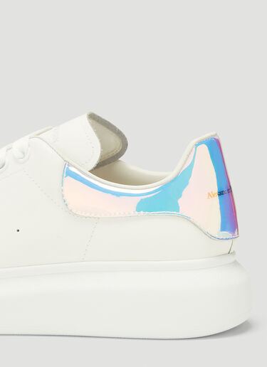 Alexander McQueen Iridescent Leather Sneakers White amq0241060