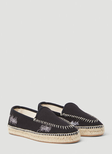 Maison Margiela Distressed Espadrilles Black mla0251031