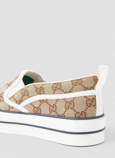 Gucci 1977 Slip-On Sneakers Beige guc0253126