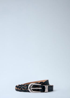 Our Legacy 2 cm Braided Belt Black our0164049