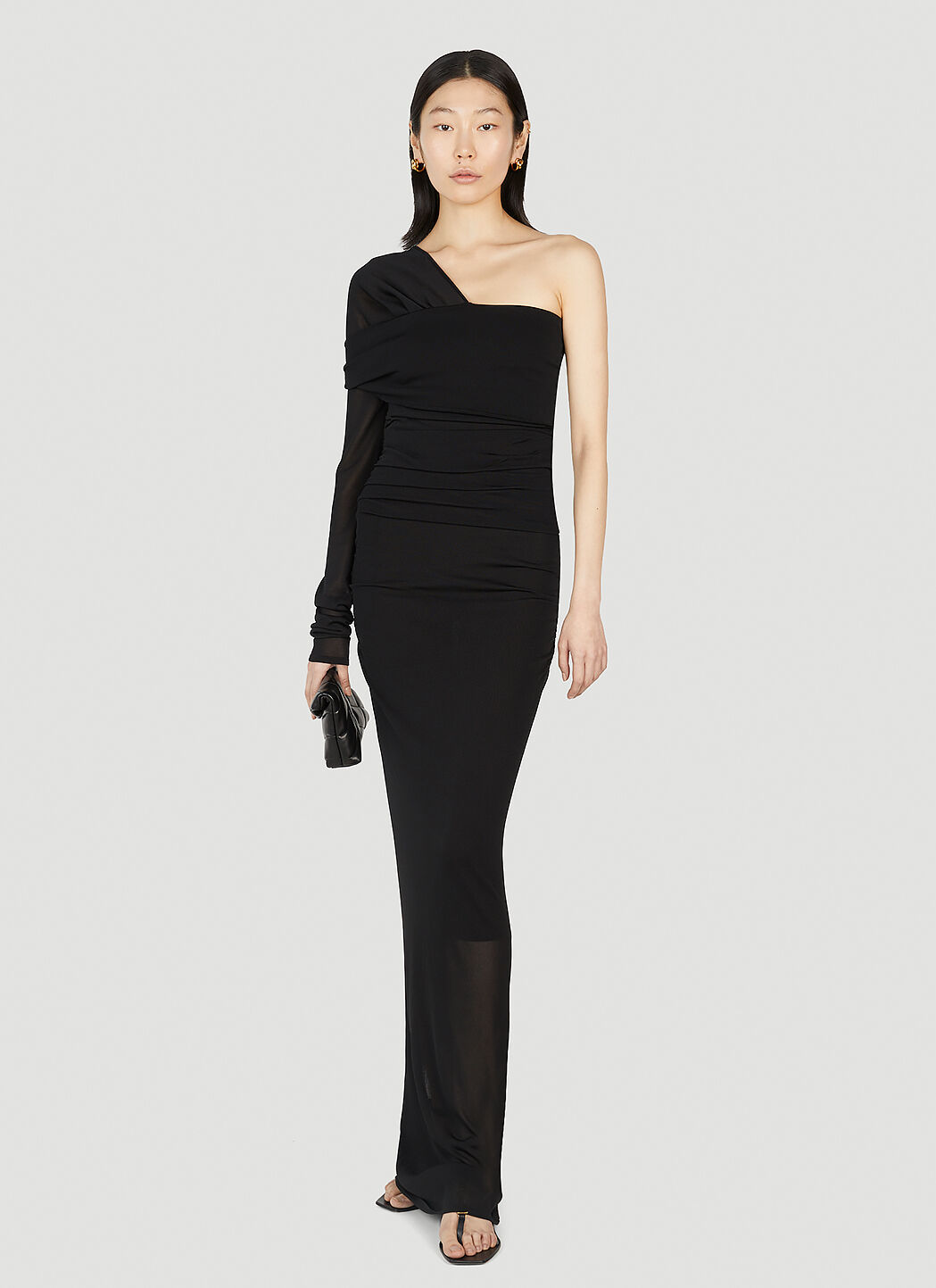 Saint laurent asymmetric dress hot sale