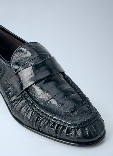 The Row Soft Loafers Black row0264099