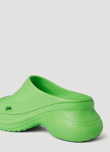 Balenciaga x Crocs 厚底泳池拖鞋 绿色 bal0249132