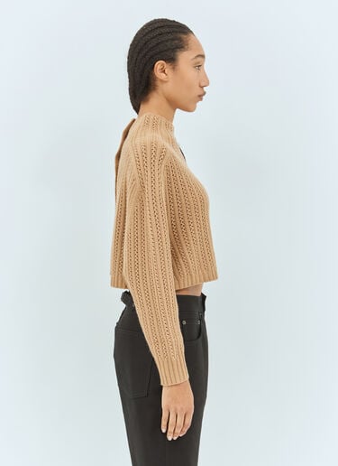 Max Mara Wool-And-Cashmer-Blend Sweater Beige max0257025