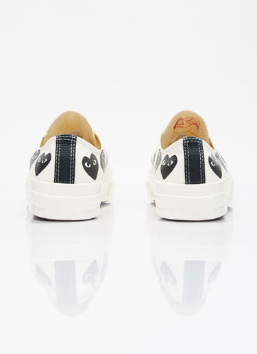 Comme des Garçons PLAY x Converse 멀티하트 척 70 스니커즈 화이트 cpc0355006