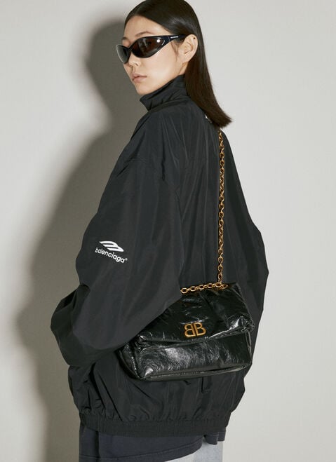 Balenciaga Monaco Small Chain Shoulder Bag Black bal0254062