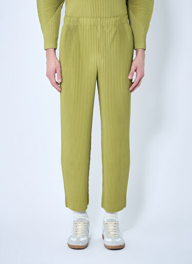 Homme Plissé Issey Miyake Straight Pleated Pants Green hmp0159002