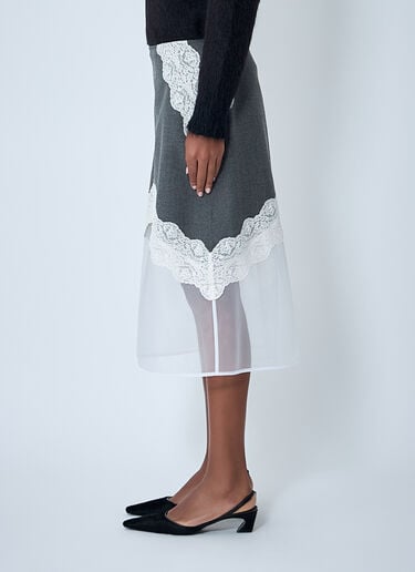 Wool Mid Skirt Jil Sander Wool Mid Skirt Black jil0262022