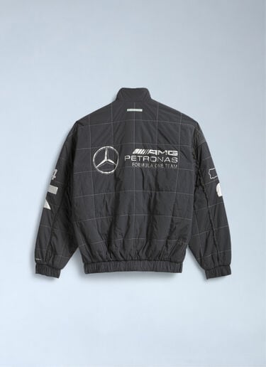 adidas x Bad Bunny x Mercedes AMG F1 Logo Motif Bomber Jacket Grey adi0364007