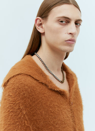 Dries Van Noten Contrast Chain Necklace Silver dvn0154039