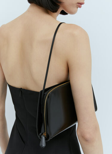 The Row Dalia Baguette Shoulder Bag Black row0253036