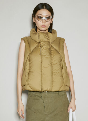 Entire Studios Grid Down Vest Khaki ent0253033