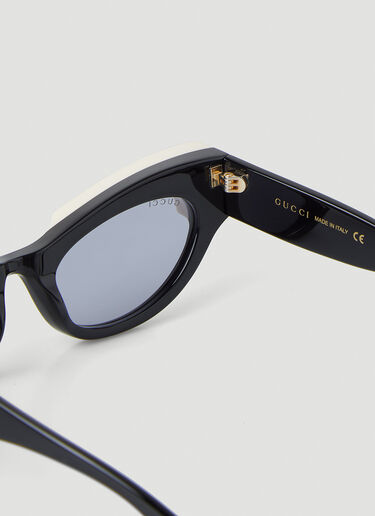 Gucci 엠벨리시드 캣 아이 선글라스 블랙 guc0247367