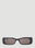Balenciaga Dynasty Rectangle Sunglasses Black bal0153016