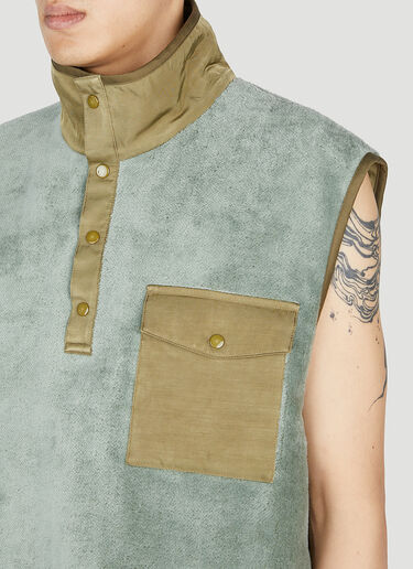 Visvim Barlow Fleece Gilet Green vis0152023