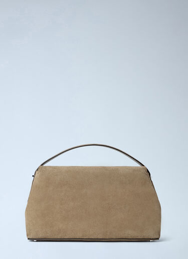 LN-CC® - Toteme: T-Lock Suede Top Handle - Brown Toteme T-Lock Suede Top Handle Brown tot0265092