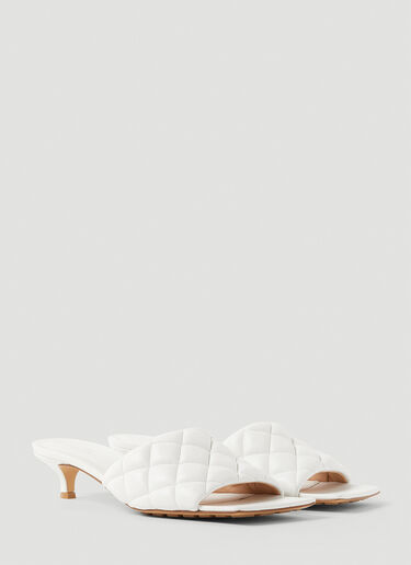 Bottega Veneta 白软垫小猫跟穆勒鞋 白色 bov0251083
