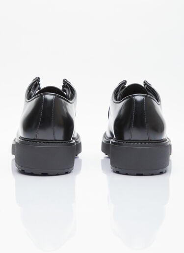 Prada 가죽 레이스업 슈즈 블랙 pra0154010