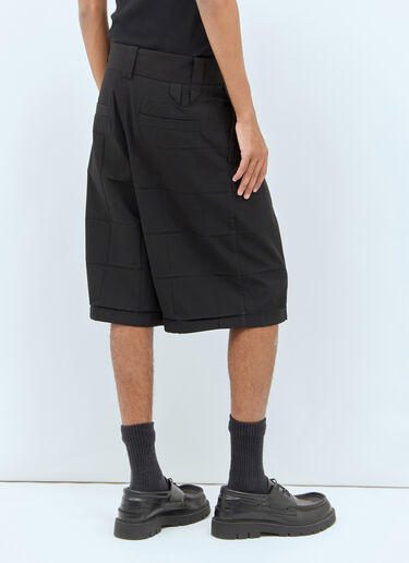 Jacquemus Le Short Navega Plisse Black jac0158001
