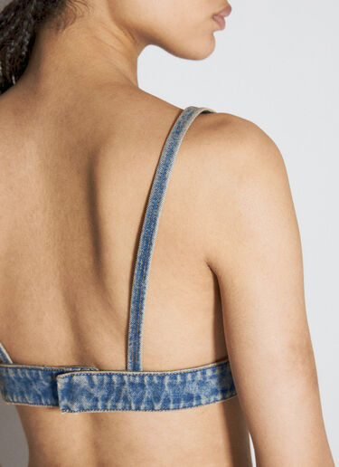 Prada Organic Denim Top Blue pra0256017