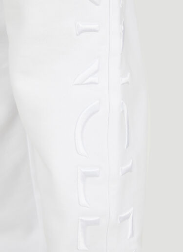 Moncler ロゴ刺繡トラックパンツ ホワイト mon0249023