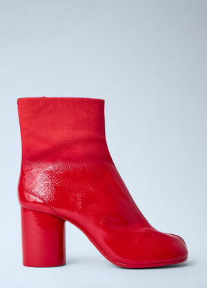 Maison Margiela Tabi Leather Ankle Boot Red mla0264059