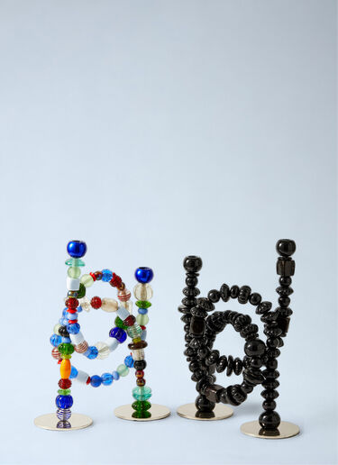 POLSPOTTEN Modular Sculptural Candle Holders Black wps0692215