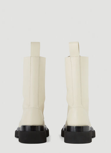 Lug Lace-Up Boots Bottega Veneta Lug Lace-Up Boots Cream bov0250050