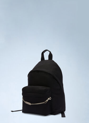 Logo Plate Backpack Palm Angels Logo Plate Backpack Black pma0160044