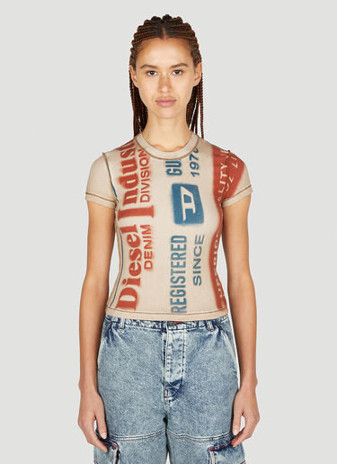 Diesel T-Skinzy-G2 T 恤 米色 dsl0251014