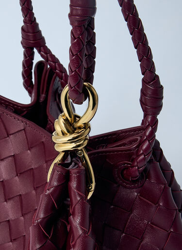Bottega Veneta 小号 Parachute 单肩包 酒红色 bov0260039